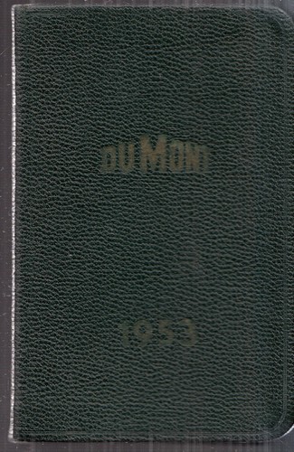 1953 Dumont Laboratories Clifton NJ Pocket Calendar Book