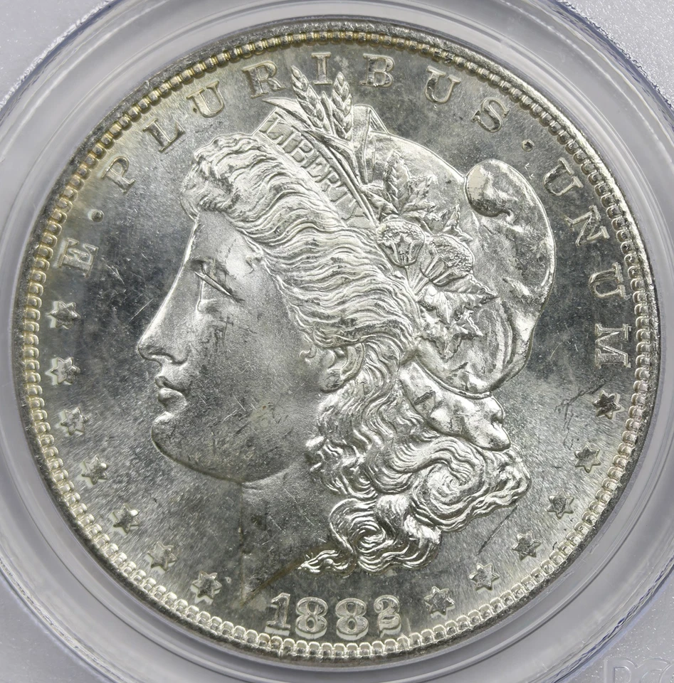 1882-S Morgan Dollar Silver $1 MS 65 PCGS CAC Approved - Image 3 of 4