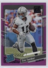 2023 Panini Clearly Donruss Rated Rookie Purple 136/199 Tre Tucker #87 ms9