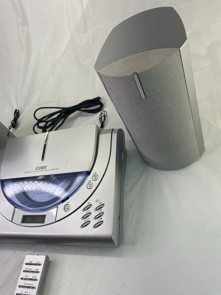 Sistema estéreo reproductor de CD COBY MICRO CX-CD395 altavoces radio AM/FM repuestos/reparación Foto 3 de 4