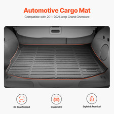 Cargo Mat All Weather TPE Custom Fit for Jeep Grand Cherokee 2011-2021 Durable