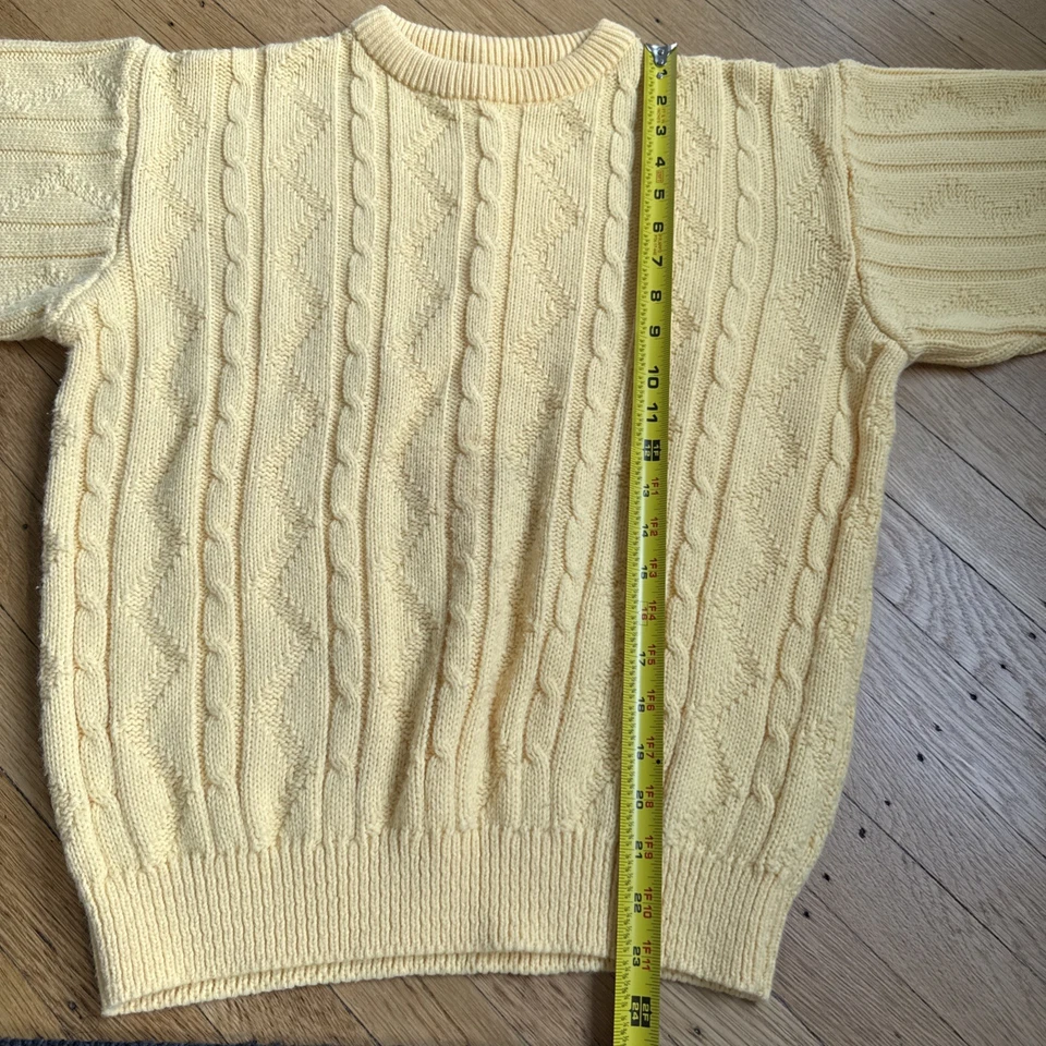 Suéter Vintage Christian Dior Monsieur Amarillo Para Hombre Talla M Orlon Acrílico EE. UU. Foto 2 de 4