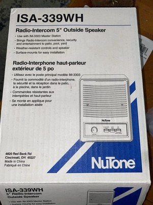 New NuTone ISA-335WH Indoor 5'' Intercom Speaker IS-335 IS305 IM3303 IMA3303 3003