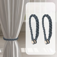 2 pièces pour rideaux magnétiques, 50,5 cm/20" pour maintien, gris foncé