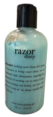 Philosophy Razor Sharp Extra Close Silicone Shaving Gel 8 fl. oz. FAST SHIPPING