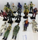 Vintage 1997 GI Joe 15th Anniversary Loose Figure Lot of 18 w/ Stands As-Is