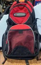 High Sierra Red Hydration Backpack Air Flo Support Back