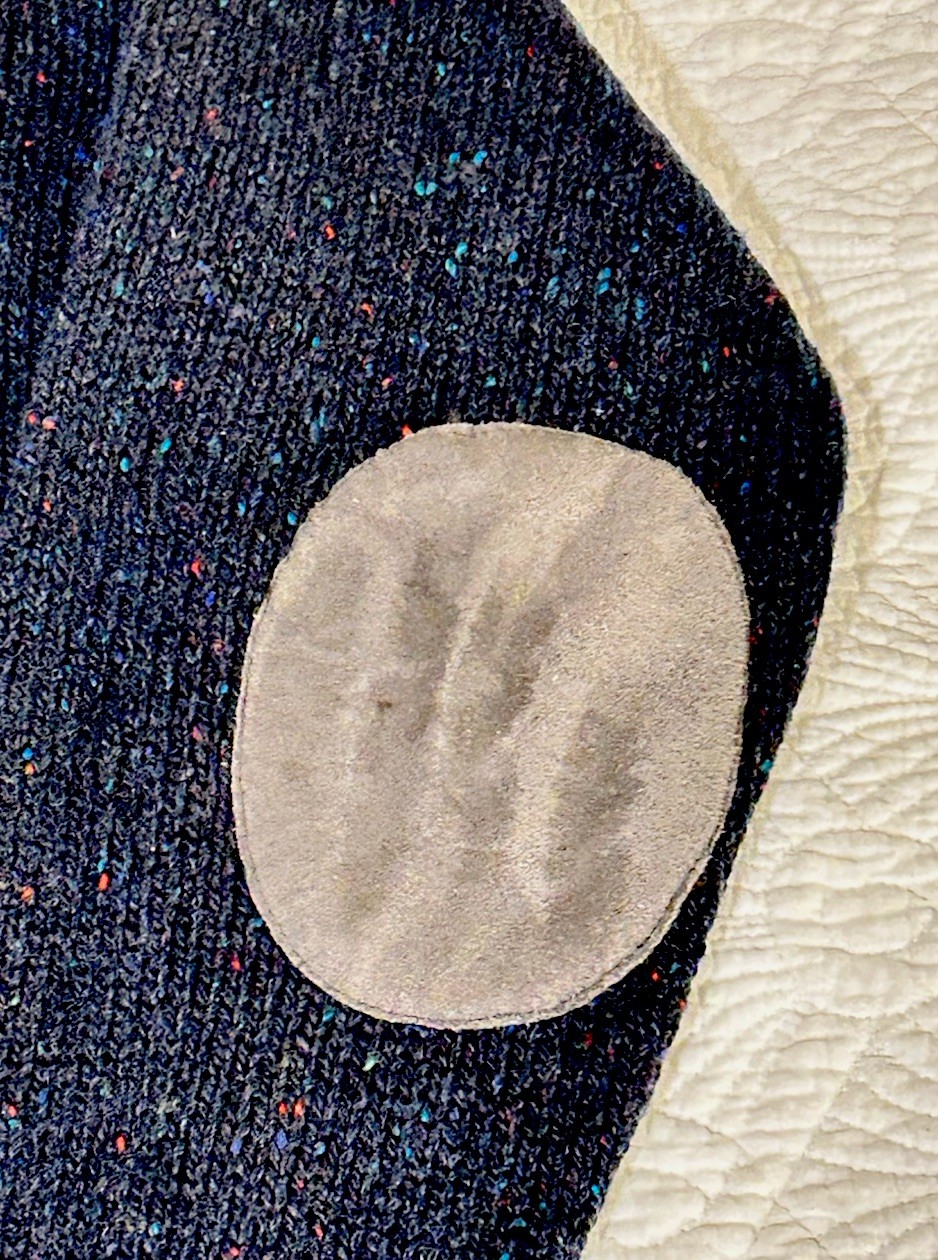 Pendleton Elbow Patch 100% Virgin Wool Grey Sweat… - image 10