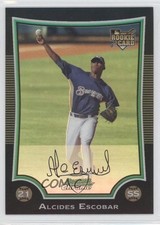2009 Bowman Chrome Refractor Alcides Escobar #198 0j6