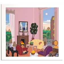 Thomas Mcknight, "Beacon Hill" Limited Edition Serigraph, Numbered and Hand Sign