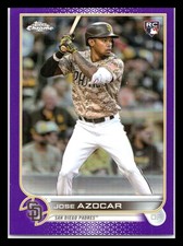 2022 Topps Chrome Update #USC46 Jose Azocar Purple Refractor San Diego Padres