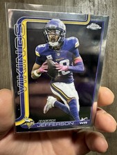2025 Topps Chrome Justin Jefferson WR No.195 Minnesota Vikings