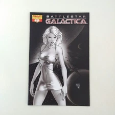 Battlestar Galactica #1 Rare Michael Turner Sketch Variant NM- 2006 Marvel