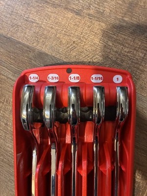 Mac Tools SCL5RBRT 5pc SAE R.B.R.T. Wrench Set 6Point 1-inch - 1-1/4-inch