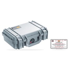 Pelican 1170 Waterproof Hard Case Silver with Pick N Pluck Foam