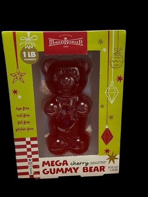 SWEET CHERRY GUMMY BEAR DAIRY NUT FAT GLUTEN FREE 1 LB  MAUD BORUP LINDT