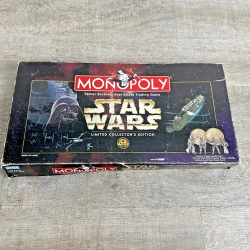 Vintage 1996 Star Wars Monopoly Limited Collector's Edition 20th Anniversary
