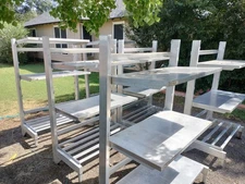 6 New Age Industries Aluminum Cantilever Shelving Walk In Freezer Shelves 6x4x2