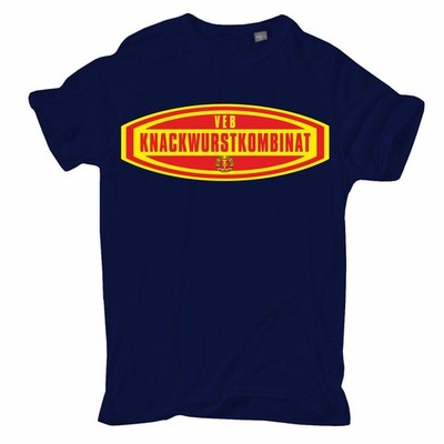 Herren T-Shirt DDR VEB Knackwurstkombinat S bis 8XL Ostdeutschland nva fleischer
