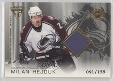 2003 Pacific Private Stock Titanium Variation 91/155 Milan Hejduk #148 Patch 0c3