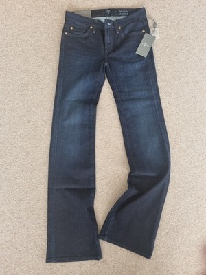 7 For All Mankind Women's Kimmie Bootcut Jeans Dark Wash Blue Sz 28 NWT