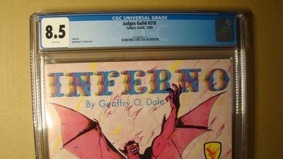 MODULE - INFERNO - JUDGES GUILD *CGC 8.5 WHITE* DUNGEONS DRAGONS - RARE