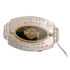 Vintage 98 Harley Davidson The Western Spirit Belt Buckle Pewter Bar Shield