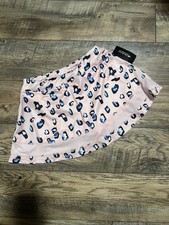 Girls Ideology Medium Skort Skirt Leopard Pink NEW