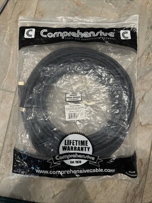 Comprehensive Cable HD-HD-50PROBLK Triple Shielded Video/Audio/Network Cable, HD