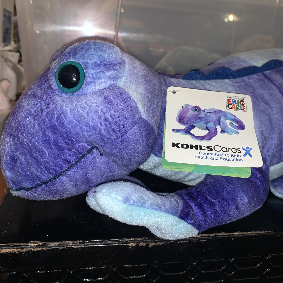Kohls Cares World Of Eric Carle Blue Purple Iguana Stuffed Animal