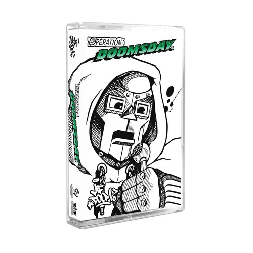 MF DOOM - Operation Doomsday 25th Anniversary Sketch Green Cassette (x/1500) - Picture 5 of 7