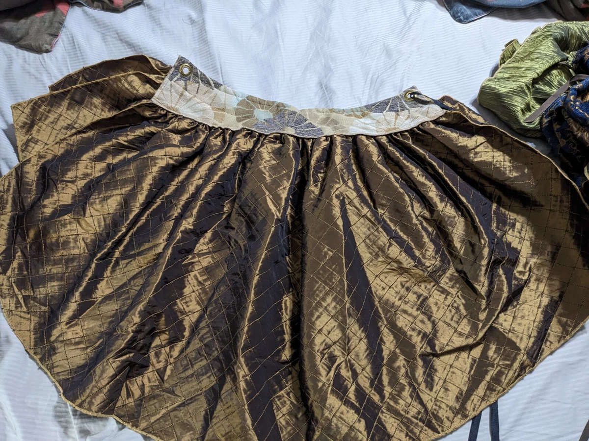 NWOT damsel in this dress gold mini pintuck 3 tier ruffle. 18