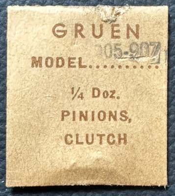 GENUINE GRUEN EB407 CAL 905-907  1/4 DOZEN CLUTCH PINION WATCH REPAIR PART   WP5