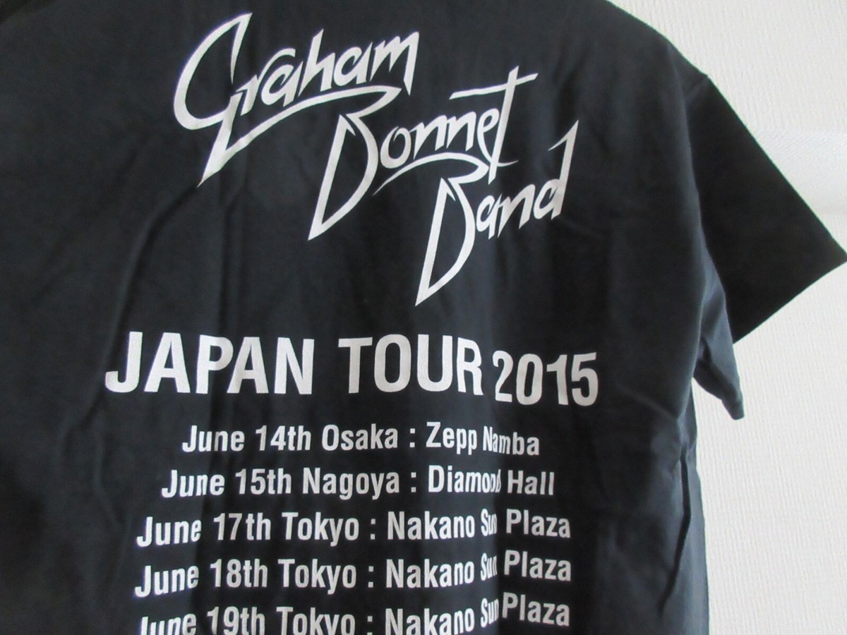 Graham Bonnet Band 2015 Japan Tour Black T-Shirt Tee Alcatrazz
