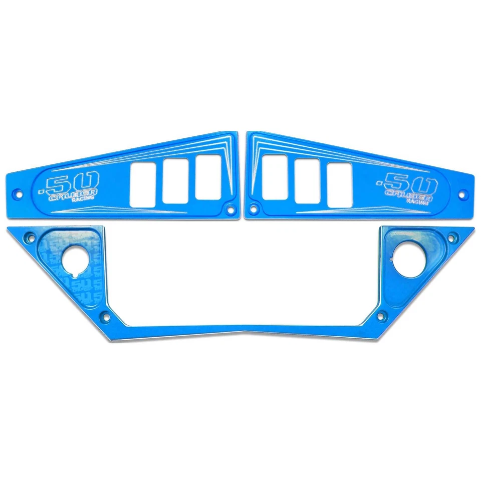 Painel de painel 3 peças Ride Command 6 interruptores Polaris RZR XP1000 Turbo S 1000 900 azul - Imagem 2 de 4