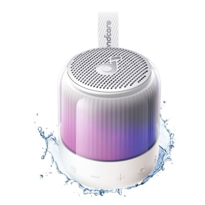 Soundcore by Anker Glow Portable Wireless Speaker with RGB (White