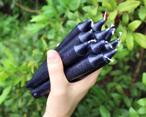 5 Taper Candles 6" Black: Ritual, Spell, Household, Decor, Unscented (Bulk Lot) - Afbeelding 3 van 3