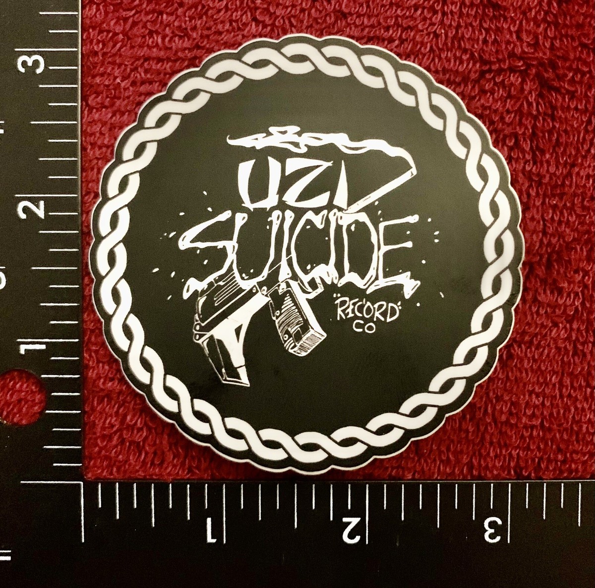 Guns N Roses UZI SUICIDE RECORD COMPANY Matte Finish Sticker/Decal