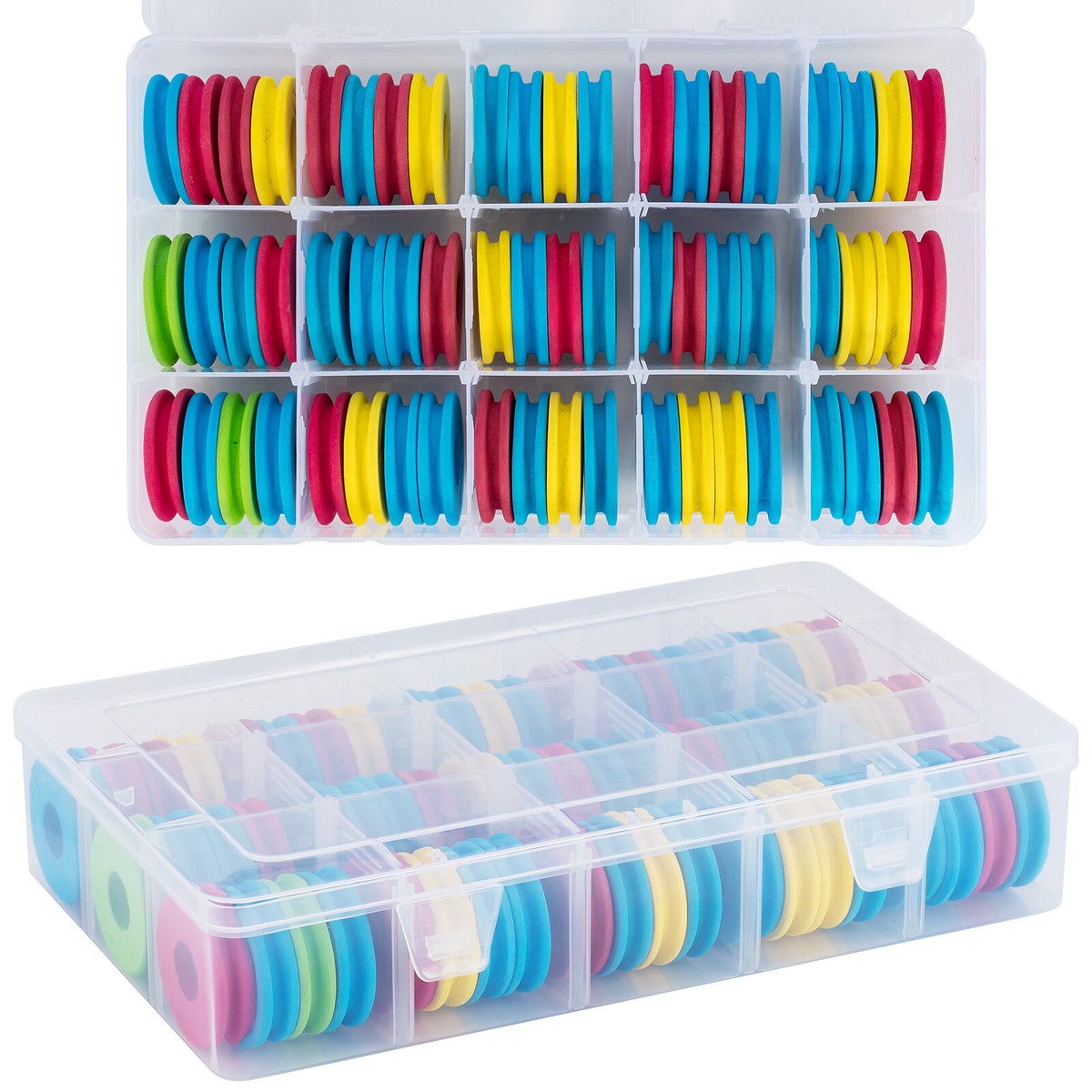 60pcs EVA Foam Rig Winders Kit Chod 45mm Zig Bin Pins Carp Fishing