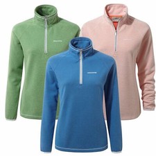 Craghoppers Damen Ladies Hazelton Half Zip Sweatshirt Top Ziegelmuster Design