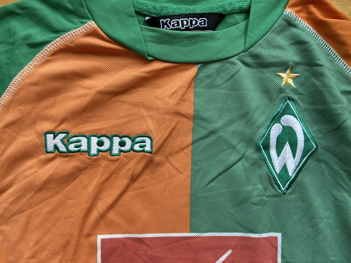 WERDER BREMEN 2005 2006 AWAY FOOTBALL SHIRT SOCCER JERSEY KAPPA sz