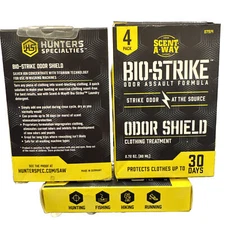 3 Boxes- SCENT-A-WAY BIO-STRIKE ODOR SHIELD LAUNDRY ADDITIVE HS-SAW-07914 SEALED