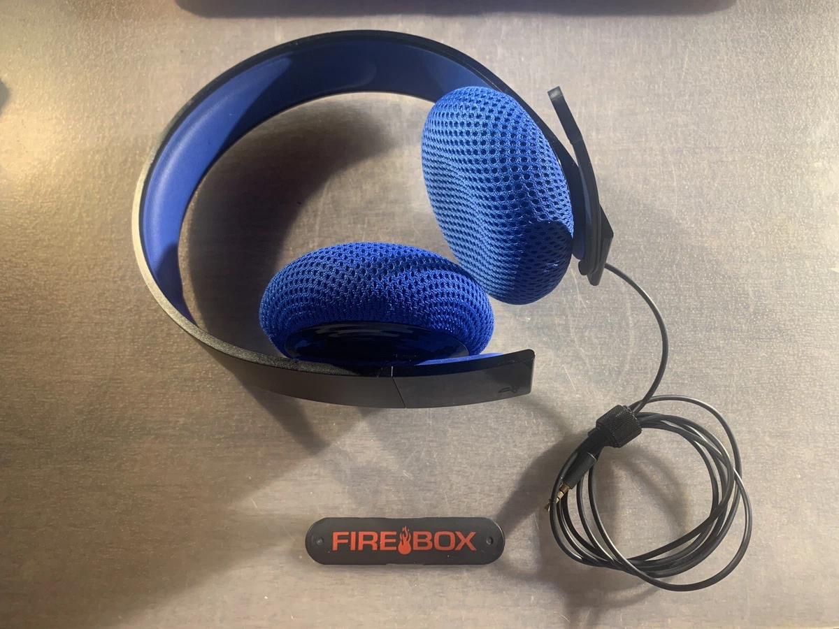 Sony PlayStation Silver Wired Stereo Headphones w Fold Out Mic
