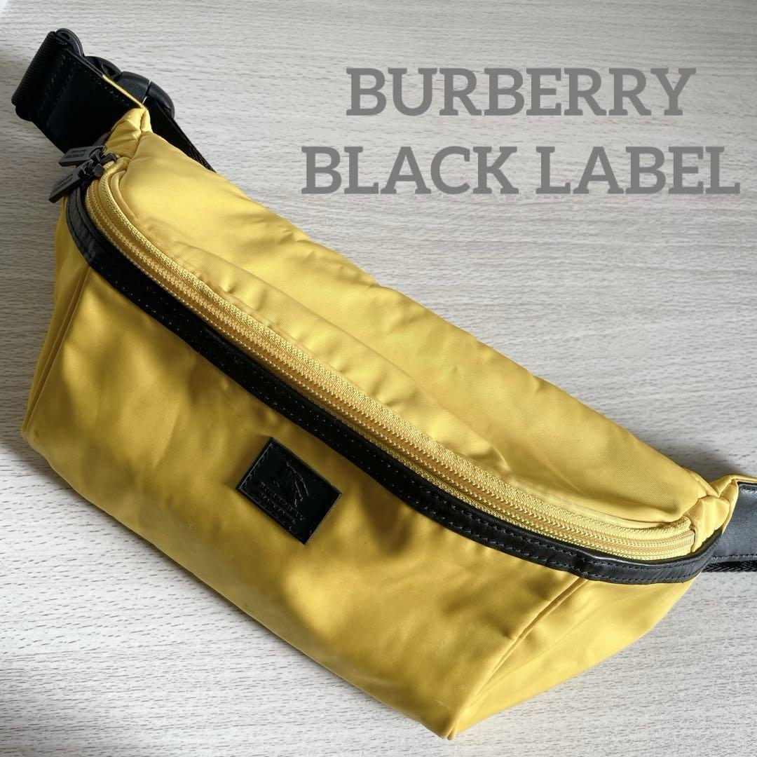 BURBERRY BLACK LABEL ボディバッグ 　バーバリー 極希少☆ BURBERRY バーバリー ブラックレーベル ボディバッグ