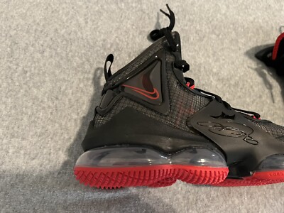 Nike LeBron James XIX 19 Bred Black University Red Shoes CZ0203