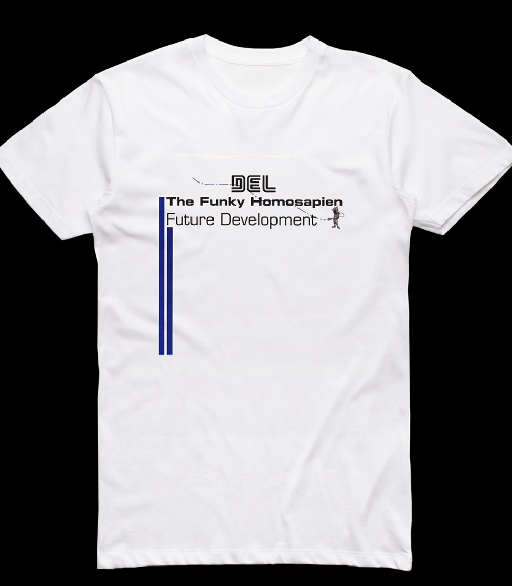 Del the Funky Homosapien rap Future Development Album white T