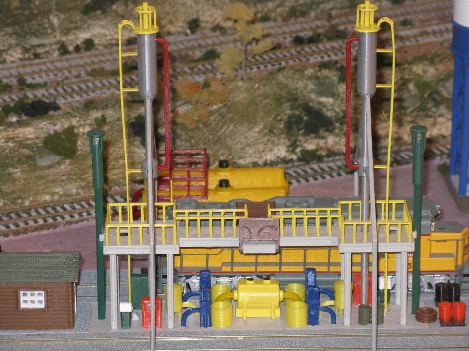 Estación de servicio diésel impresa en 3D, escala HO Foto 4 de 4