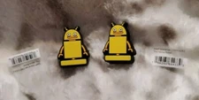 Lot of 2 - JIBBITZ Shoe Charm for Crocs Yellow Robot