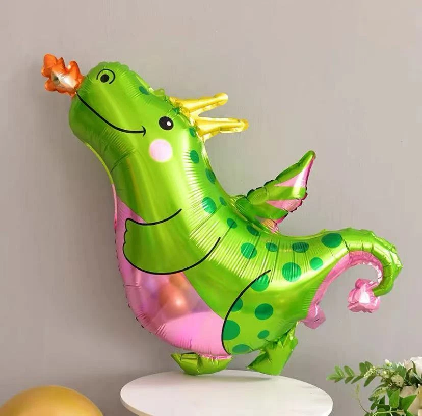 Globo Dragón Cuento de Hadas Caballero Fiesta de Cumpleaños Decoración Helio/Sello de Aire Enorme Foto 3 de 4