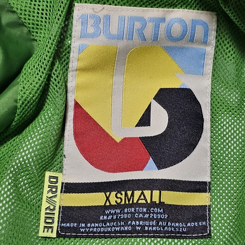 Burton Dryride Ski Jacket Womens XS Multicolor Striped Hooded - Picture 17 of 20